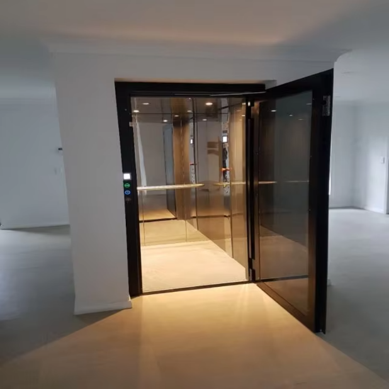 VTEV109 Ascensores Elevadores Lift elegant pentru vilă din sticlă pentru casă duplex privată