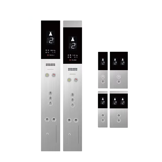 Afișaj tactil montat pe perete pentru lift VTSP336 cu buton pentru lift Design modern Oțel inoxidabil și sticlă Cop and Lop