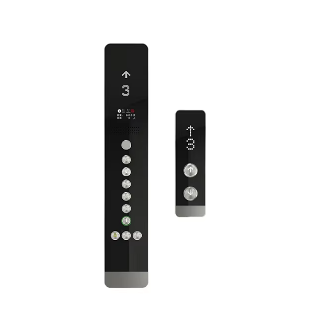Afișaj tactil montat pe perete pentru lift VTSP336 cu buton pentru lift Design modern Oțel inoxidabil și sticlă Cop and Lop