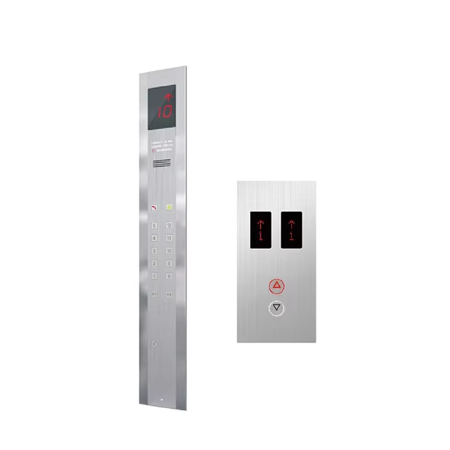 Afișaj tactil montat pe perete pentru lift VTSP336 cu buton pentru lift Design modern Oțel inoxidabil și sticlă Cop and Lop