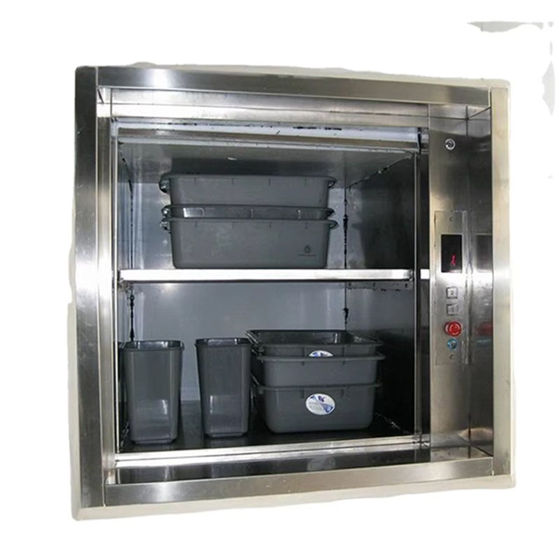 VTEF113 Lift pentru chelner mut din oțel inoxidabil de înaltă calitate, modern AC Drive, restaurant, bucătărie, cu podea din PVC, certificat ISO pentru uz hotelier