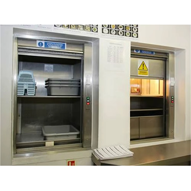 VTEF113 Lift pentru chelner mut din oțel inoxidabil de înaltă calitate, modern AC Drive, restaurant, bucătărie, cu podea din PVC, certificat ISO pentru uz hotelier