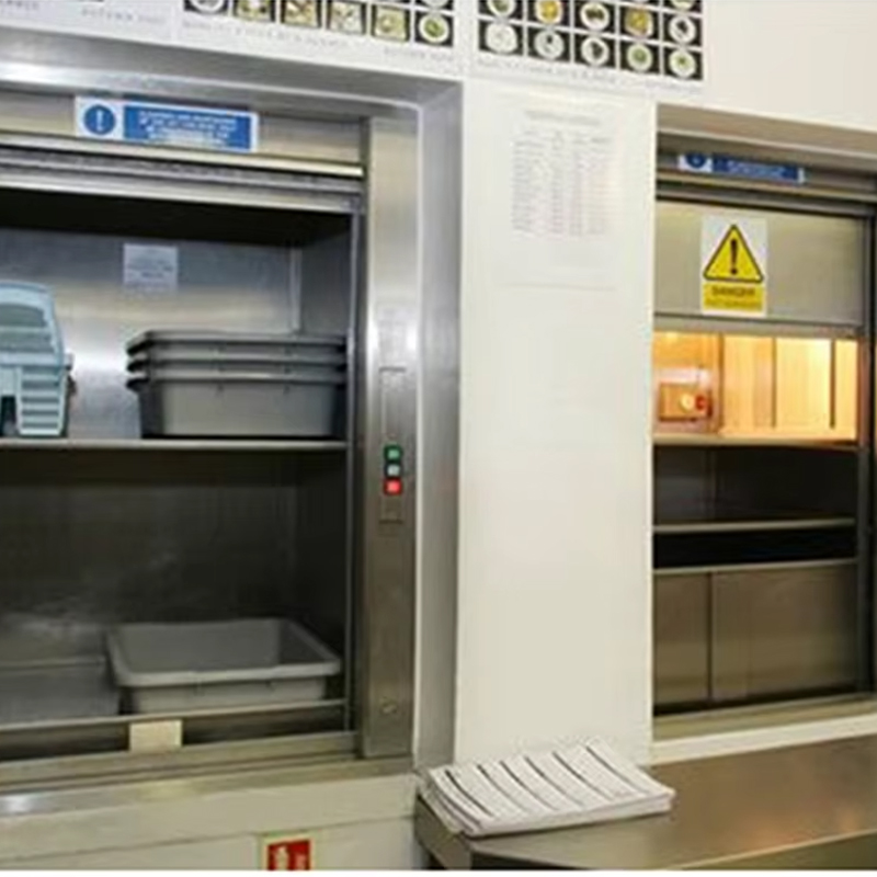 VTEF108 Lift electric pentru halteră, fără viteze, cu podea din PVC pentru serviciul de bucătărie la restaurant și la hotel