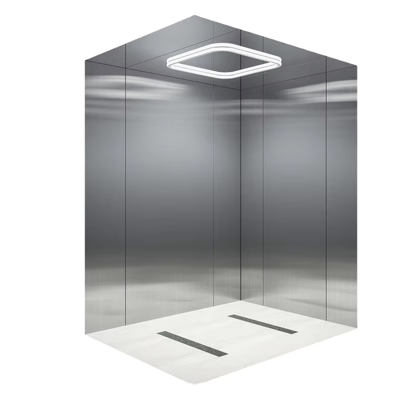 VTEP119 Ascensores Ascensoare pentru pasageri Gearless AC pentru clădiri cu mai multe etaje Instalare ușoară din oțel inoxidabil certificat ISO9001