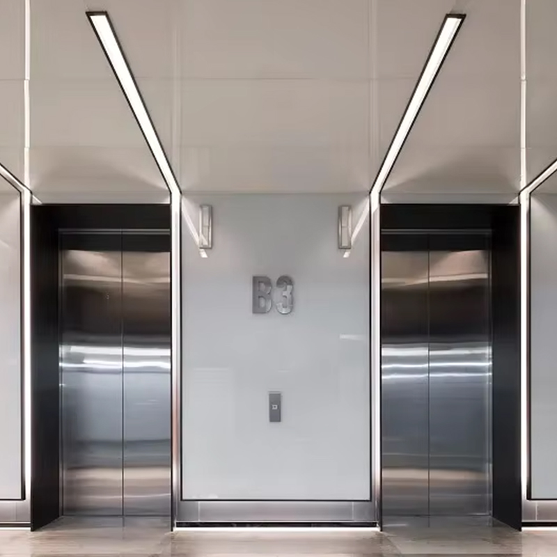 VTEP119 Ascensores Ascensoare pentru pasageri Gearless AC pentru clădiri cu mai multe etaje Instalare ușoară din oțel inoxidabil certificat ISO9001