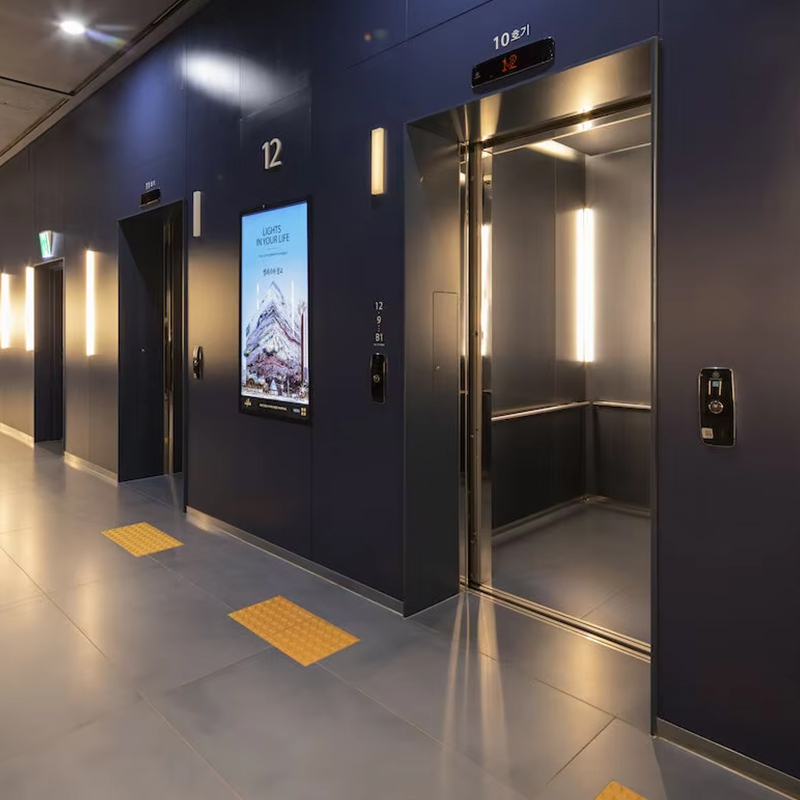 VTEP119 Ascensores Ascensoare pentru pasageri Gearless AC pentru clădiri cu mai multe etaje Instalare ușoară din oțel inoxidabil certificat ISO9001