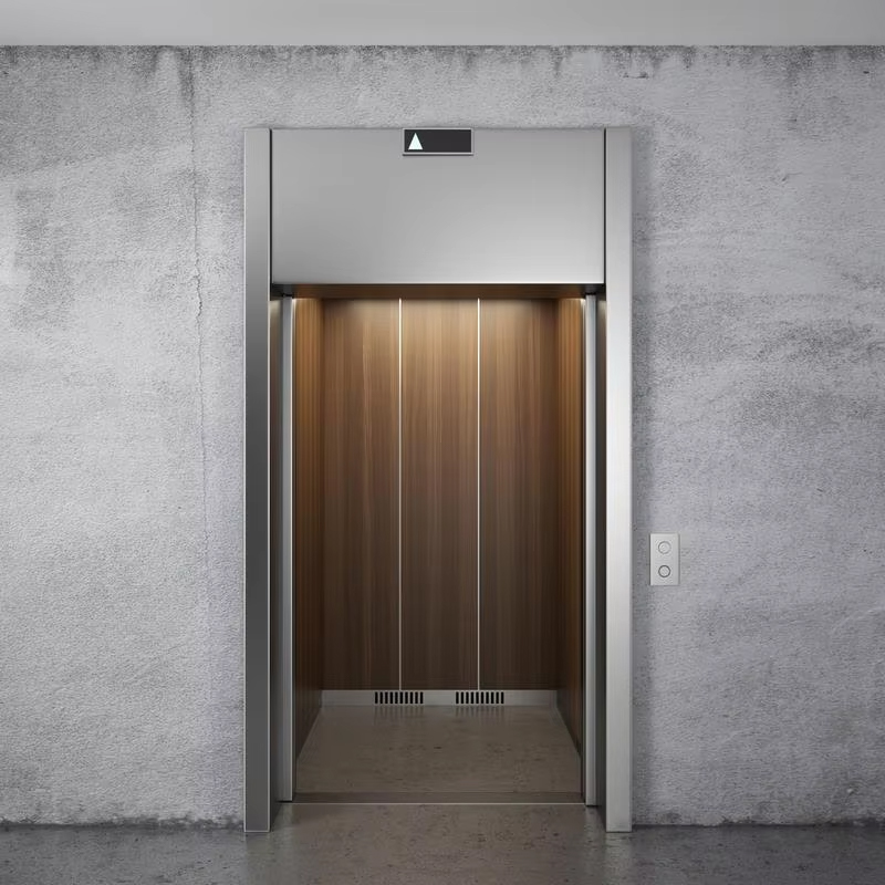 VTEP121 VTEP121, model NV, 6-8 persoane, 630 kg, fără viteze, lift modern, clădire ascensor pentru pasageri cu podea PVC din oțel inoxidabil