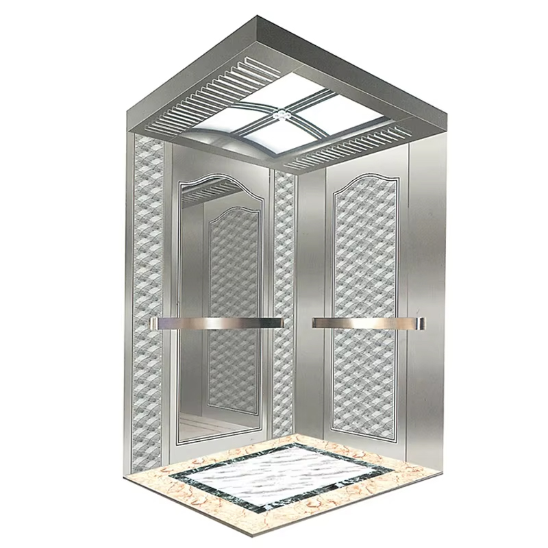 VTEP121 VTEP121, model NV, 6-8 persoane, 630 kg, fără viteze, lift modern, clădire ascensor pentru pasageri cu podea PVC din oțel inoxidabil