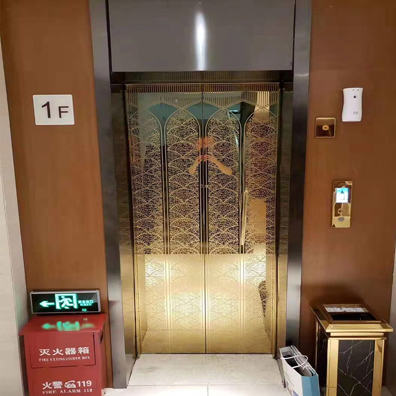 VTEP124 China, marca modernă, producător de ascensoare de pasageri, ascensoare de înaltă performanță, utilizare în hotel, podea din PVC, unitate AC Drive din oțel inoxidabil