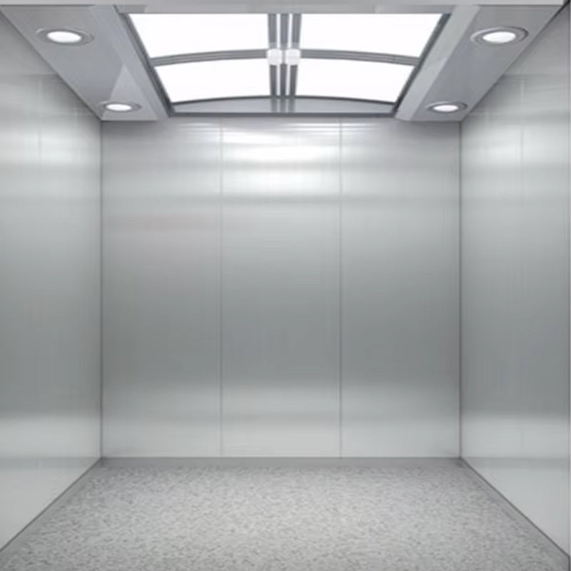 Cabină de lift pentru pasageri VTSP134 cu plafon LED eficient din punct de vedere energetic Construcție din oțel inoxidabil Certificat ISO9001 1 an garanție