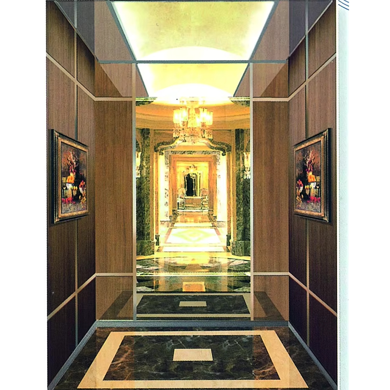 VTSP135 Piese și accesorii pentru lift Cabină comercială pentru liftul de pasageri cu panouri de perete anti-zgârieturi