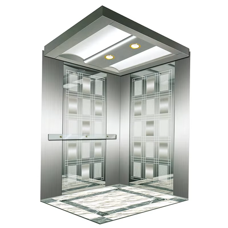 VTSP137 Piese și accesorii pentru lift Cabină modernă de lift din oțel inoxidabil pentru clădiri comerciale
