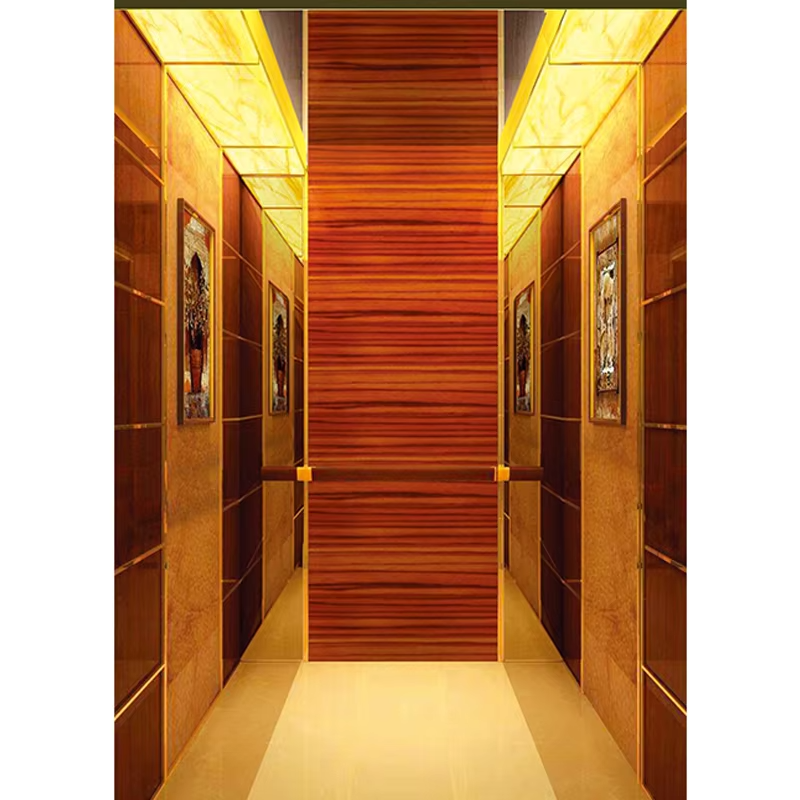VTSP127 Piese și accesorii pentru lift Cabină de ridicare durabilă din oțel inoxidabil cu plinte și balustradă