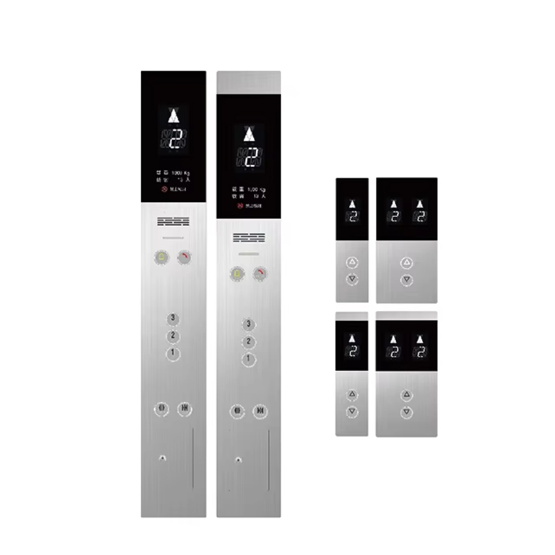 VTSP345 Preț de fabrică Panou de ușă pentru lift din oțel inoxidabil cu design modern cu buton pentru lift COP LOP montat pe perete