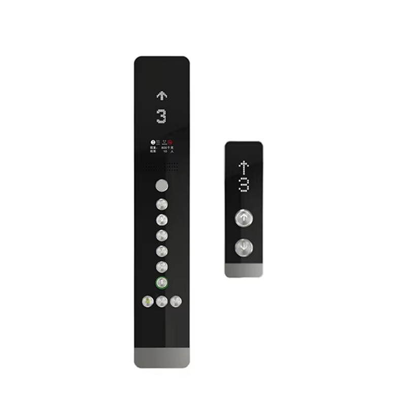 VTSP345 Preț de fabrică Panou de ușă pentru lift din oțel inoxidabil cu design modern cu buton pentru lift COP LOP montat pe perete
