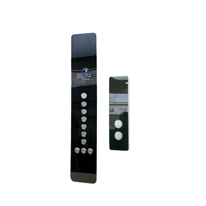 VTSP345 Preț de fabrică Panou de ușă pentru lift din oțel inoxidabil cu design modern cu buton pentru lift COP LOP montat pe perete
