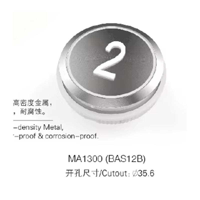 VTSP359 China VTSP359 Resetare lift BST 22mm Negru Push LED din oțel inoxidabil rezistent la apă Certificat ISO9001 1 an garanție Model